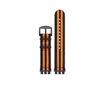 WUWMTUTCK Nylon Canvas Watch Strap Fit For SWATCH YVS420 YVS454 YVS451 YVS400 YVS404 21mm Black Orange Green Red Blue Watchband Adapter Refit(A18-B pin)