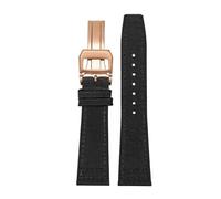 WUWMTUTCK Nylon Canvas Watchband Fit For IWC For PILOT For Portugal Fabric Watch Strap 20mm 21mm 22mm Bracelet Black Armygreen Blue Wrist Belt(Black RG folding,22mm)