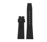 WUWMTUTCK Nylon Canvas Watchband Fit For IWC For PILOT For Portugal Fabric Watch Strap 20mm 21mm 22mm Bracelet Black Armygreen Blue Wrist Belt(Black no buckle,22mm)