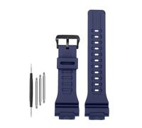 WUWMTUTCK Resin Rubber Silicone Watch Strap 18mm Bright Or Matte Men Women Watchband Bracelet Fit For Casio Fit For G-SHOCK DW-H5600 AQ-S810W AEQ-110(Matte dark blue-B)