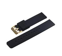 WUWMTUTCK Silicone Strap Folding Buckle Fit For Samsung For Galaxy Watch Gear S2 S3 Quick Release Rubber Bracelet Band(Black-G)