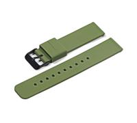 WUWMTUTCK Silicone Strap Folding Buckle Fit For Samsung For Galaxy Watch Gear S2 S3 Quick Release Rubber Bracelet Band(ArmyGreen-BK)