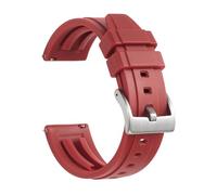 WUWMTUTCK Silicone Watch Band Quick Release Rubber Straps 18mm 19mm 20mm 21mm 22mm 24mm Diving Men Watches Accessories(Red 1,21mm)