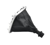 WUWMTUTCK Silver & Leather Car Shift Gear Knob Lever Gaitor Boot Cover Fit for Renault Laguna III MK3 2007-2015(Gear Case Only)