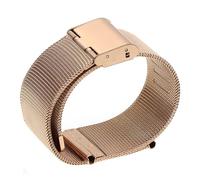 WUWMTUTCK Universal Milanese Bracelet 12 14 16 18 20mm 22mm 24mm Silver Stainless Steel Strap Band Replacement Fit For Smart Watch(Rose gold,20mm)
