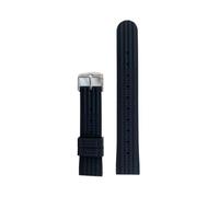 WUWMTUTCK Waffle Silicone Watch Strap Fit For Seiko Sport Diving Soft Rubber Men Women Smart Wrist Bracelet Accessories 20mm 22mm(Nero,20mm)