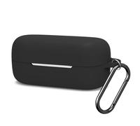 WUWOCJ Case Compatible with Sony WF-C510 True Wireless Earbuds,Soft Silicone Cover Accessories with Carabiner (Black)