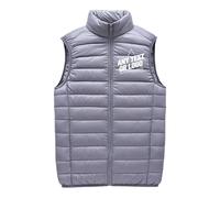 WUWWUT Personalised Men's Lightweight Puffer Gilet, Custom Down Jacket Vest with Text Logo, Windproof Sleeveless Body Warmer for Running Hiking