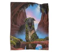 WUXHRL Old English Sheepdog Fleece Throw Blanket, Soft Warm Cozy Flannel, Cave Blanket, for Bed And Sofa Gifts 60x80inch(150x200cm)
