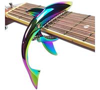 Wuxic Shark Capo, Zinc Alloy Tone Clip for Acoustic, Folk, Electric Guitar, Ukulele, Banjo, Mandolin, Bass