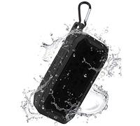 WuXingMeiLi Bluetooth Speaker, SoundBar Portable Wireless Speakers Crystal Clear Stereo Sound Enhanced Bass IPX7 Waterproof Speaker with Built-in Microphone (type1 black)