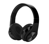 WuXingMeiLi Wireless Bluetooth Headphones Over Ear, Foldable Headphones Hi-Fi Stereo Comfortable Earpads Bluetooth Headsets Wired Mode with Mic for Cellphone PC TV (Type1 black)