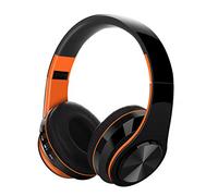 WuXingMeiLi Wireless Bluetooth Over Ear Stereo Foldable Headphones,Wireless and Wired Mode Headsets with Soft Memory-Protein Earmuffs,Built-in Mic for Mobile Phone PC Laptop