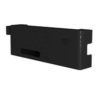 WUXTOKV Wifi Router Storage Box, Router Cabinet, Carbon Steel Material, can be Placed on The Wall or on The Table, Spacious Interior Space(Black,60x20x10CM/24x8x4IN)