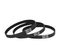 WUXUN 10pcs S2M Timing Belts, STD S2M478 S2M486 S2M488 S2M490 S2M492 Closed Loop Rubber Synchronous Belts(STD490-S2M,15mm)