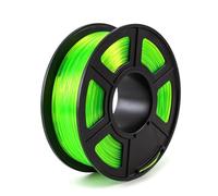 WUXUN3DP 1kg 3D Printer Filament PETG 1.75mm Sublimation Plastic Marble Translucent Green Black Red(Trans-Green)