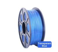 WUXUN3DP 1kg 3D Printer Filament PETG 1.75mm Sublimation Plastic Marble Translucent Green Black Red(Trans-Blue)