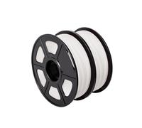 WUXUN3DP 2 Kg PLA Plus Filament 2 Rolls 3D Printer Material 1.75MM Good Toughness Odorless No Bubble Bright Color(PLAPLUS 2 White)