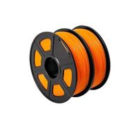 WUXUN3DP 2 Kg PLA Plus Filament 2 Rolls 3D Printer Material 1.75MM Good Toughness Odorless No Bubble Bright Color(PLAPLUS 2 Orange)