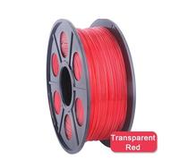 WUXUN3DP 3D Printer Filament PETG 1.75mm Sublimation Plastic Marble Translucent Green Black Red 3D Printing Filament Material(Trans-red)