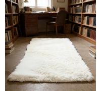WUXXIANG Shaggy Rug 292 x 260 cm Anti Slip, Shaggy Soft, Elegant, Easy to Clean, Non-Shedding, Washable Modern Luxury Rug for Bedroom, Living Room, Kitchen, Bedside, Hallway, White