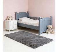 WUXXIANG Shaggy Rugs 110 x 90 cm Anti Slip, Shaggy Soft, Elegant, Easy to Clean, Non-Shedding, Washable Modern Floor Carpets for Bedroom, Living Room, Kitchen, Bedside, Hallway, Grey