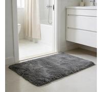 WUXXIANG Shaggy Rugs 190 x 80 cm Anti Slip, Shaggy Soft, Elegant, Easy to Clean, Non-Shedding, Washable Non-Slip Area Rug for Bedroom, Living Room, Kitchen, Bedside, Hallway, Grey
