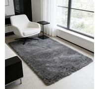 WUXXIANG Shaggy Rugs 210 x 90 cm Anti Slip, Shaggy Soft, Elegant, Easy to Clean, Non-Shedding, Washable Soft Plush Carpets for Bedroom, Living Room, Kitchen, Bedside, Hallway, Grey