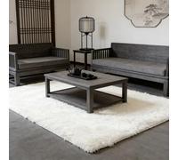 WUXXIANG Shaggy Rugs 292 x 160 cm Anti Slip, Shaggy Soft, Elegant, Easy to Clean, Non-Shedding, Washable Modern Rugs for Bedroom, Living Room, Kitchen, Bedside, Hallway, White