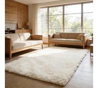 WUXXIANG Shaggy Rugs 292 x 200 cm Anti Slip, Shaggy Soft, Elegant, Easy to Clean, Non-Shedding, Washable Fluffy Floor Carpets for Bedroom, Living Room, Kitchen, Bedside, Hallway, White