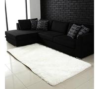 WUXXIANG Shaggy Rugs 292 x 200 cm Anti Slip, Shaggy Soft, Elegant, Easy to Clean, Non-Shedding, Washable Modern Floor Carpets for Bedroom, Living Room, Kitchen, Bedside, Hallway, White