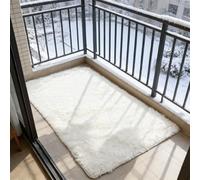 WUXXIANG Shaggy Rugs 63 x 200 cm Anti Slip, Shaggy Soft, Elegant, Easy to Clean, Non-Shedding, Washable Minimalist Floor Carpet for Bedroom, Living Room, Kitchen, Bedside, Hallway, White