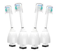 WuYan 4pcs Electric Replacement Toothbrush Heads Compatible with Philips E-Series Essence, Elite, Xtreme, Advance and CleanCare, Packaged Replacement Toothbrush Heads for e Series HX7001/7022/7023/26