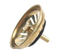 Wuyangcun Sink Strainer Drain Plug Gold Stainless Steel Filter Basket 83mm/3.27 inch with Rubber Seal for Kitchen