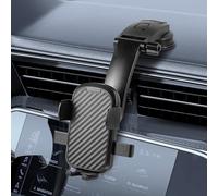 wuyaoyao Dashboard Phone Holder for Cars, Stable Car Phone Mount with Strong Suction Cup & Flexible Arm, 360° Adjustable Cell Phone Holder for Windshield, Universal Vehicle Phone Stand (Carbon Fiber)