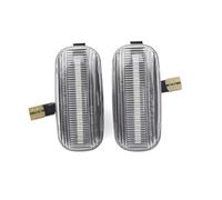 WUYDKEL Automotive Turn Signal Compatible With A3 For S3 8P 2004 2005 2006 2007 2008 8E0949127 2PCS Car Dynamic Side Marker Turn Signal Light Sequential Blinker Lamp(Silver)