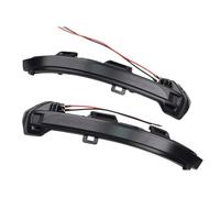 WUYDKEL Automotive Turn Signal Compatible With For Passat B8 2015 2016 2017 2018 2019 2020 2Pcs Car Dynamic Turn Signal Light Rearview Mirror Blinker Indicator(Black)