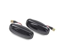 WUYDKEL Automotive Turn Signal Compatible With Land For Rover For Discovery 2 1999 2000 2001 2002 2003 2004 XGB000030 1Pair Smoke Dynamic Flowing Water Side Marker Light(Black)