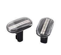WUYDKEL Automotive Turn Signal Compatible With Mazda For AZ Off-road M23W 2005 2006 2007 2008 2009 2010 2011 2012 2Pieces Dynamic Turn Signal Light Indicator Repeater Lamp(Silver)