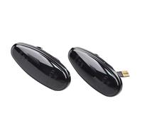 WUYDKEL Automotive Turn Signal Compatible With Mitsubishi For Space For Wagon 1998 1999 2000 2001 2002 2003 2004 MR522027 2Pcs Dynamic Side Sequential Marker Signal Lamps(Black)