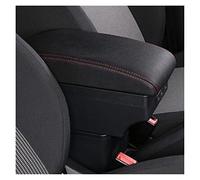 WUYDKEL Car Armrest Compatible With Fiat 500 2015 2016 2017 2018 2019 2020 Car Armrest Box Armrest Storage Box Arm Center Console Storage Case Retrofit(Red)