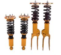WUYDKEL CoilSpring Over Shock Absorber Compatible With Porsche For Cayenne 955 957 2002 2003 2004 2005 2006 2007 2008 2009 2010 Adjustable Damper Coilover Shock Absorbers Auto Parts
