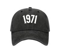 WUYIJGCS Classic 1971 Printed Baseball Cap Retro Lightweight Washable Cap Adjustable Men's and Women's Sunscreen Hats Essential for Summer