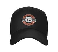WUYIJGCS Classic Custom Classic Unisex Fashion Baseball Cap Adult America's Highway Biker Adjustable Dad Hat Men Women Sun Protection Essential for Summer