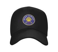 WUYIJGCS Classic Custom Punk Camino De Santiago Red Cross Baseball Cap for Men Women Breathable Scallop Shell Dad Hat Sports Essential for Summer