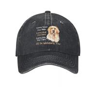WUYIJGCS Classic Golden Retriever, Every Snack You Make, Every Meal You Bake, Dog Lover Demin Trucker Hat Outdoor Adventures Baseball Cap Essential for Summer