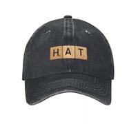 WUYIJGCS Classic Hat, Labeled in Scrabble Tiles Baseball Cap Unique Hats Big Size Hat Women Hats Men's Essential for Summer