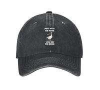 WUYIJGCS Classic Mess with The Honk You Get The Bonk Video Game Goose Baseball Cap Luxury Woman Cap Custom Hat Women's 2025 Men's Essential for Summer