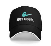 WUYIJGCS Classic Peggy JUST GOU IT - Black White Blue Baseball Cap Golf Hat Man Big Size Hat Girl's Hats Men's Essential for Autumn and Summer