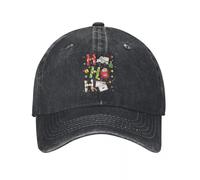 WUYIJGCS Classic Postal Worker Ho Ho Ho Denim Hat Outdoor Adventures Caps Women Cap Man Summer Essential for Summer